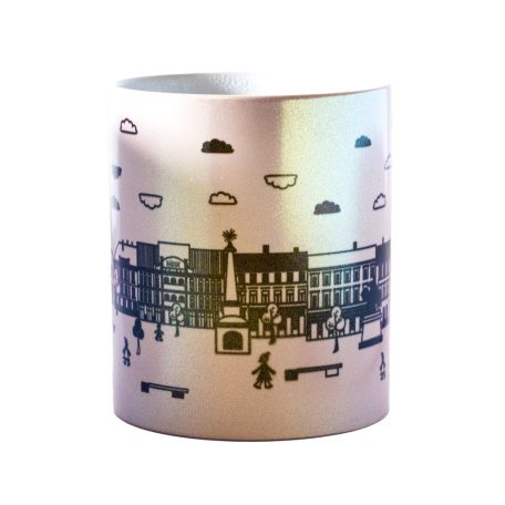 Pécs Széchenyi teres zöld VARÁZS bögre