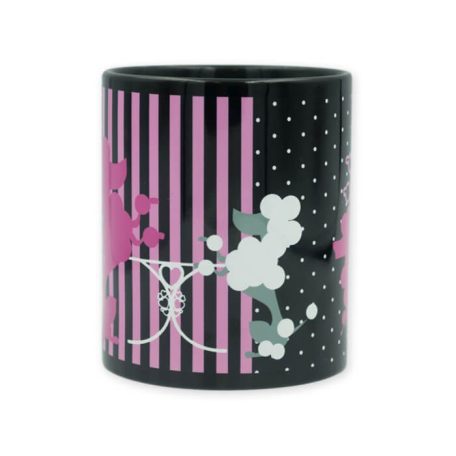 Pink pudli princess bögre fekete