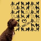 Poodle love matrica
