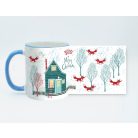 Rókás karácsonyi bögre