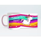 Santa, egyszarvú karácsonyi bögre