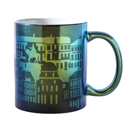 Széchenyi tér textúra zöld VARÁZS bögre