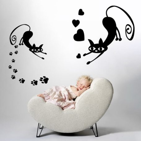 Szerelmes - tappancsos cica matrica