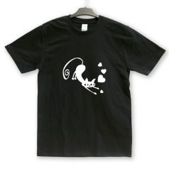 Szerelmes cica unisex póló