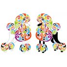 Színes uszkár poszter