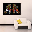 Színes uszkár poszter