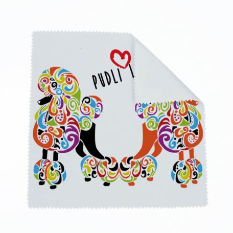 Színes uszkár szemüvegtörlő