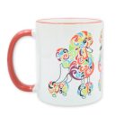 Színes uszkár bögre