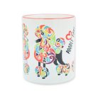 Színes uszkár bögre