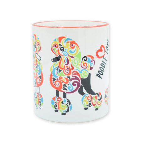 Színes uszkár bögre