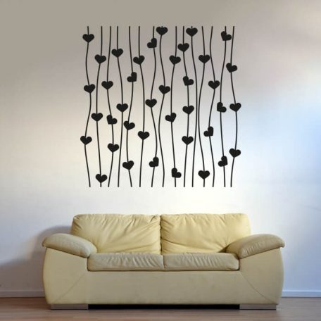 Szívecskés matrica