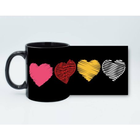 Valentin napi szíves bögre