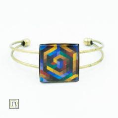 Op-art Bach kockás karkötő