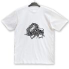 Op-art futó zebrás póló