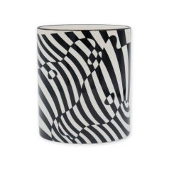 Op-art két zebrás bögre