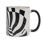 Op-art két zebrás bögre
