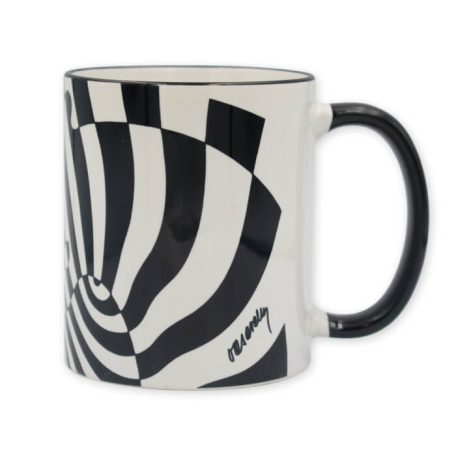 Op-art két zebrás bögre