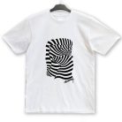 Op-art két zebrás póló