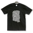 Op-art két zebrás póló