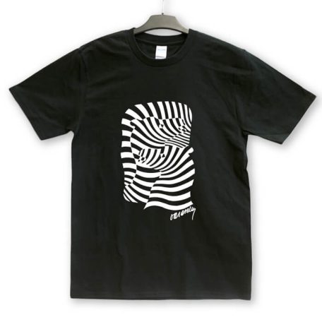 Op-art két zebrás póló