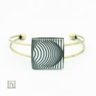 Op-art kör karkötő