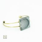 Op-art kör karkötő