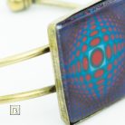 Op-art lila körös karkötő