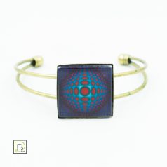 Op-art lila körös karkötő