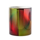 Op-art négyszínű bögre