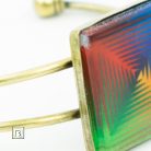 Op-art négyszínű karkötő