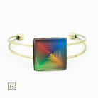 Op-art négyszínű karkötő