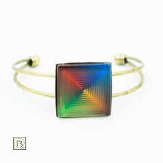 Op-art négyszínű karkötő