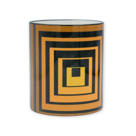 Op-art sárga négyzetek bögre