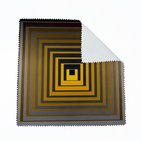 Op-art sárga négyzetek szemüvegtörlő