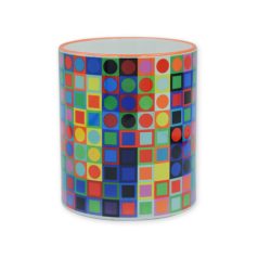 Op-art színes kockák bögre