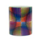 Op-art színes kör bögre