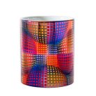 Op-art színes kör bögre