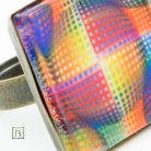 Op-art színes kör gyűrű