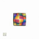 Op-art színes kör gyűrű