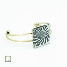 Op-art zebrás karkötő