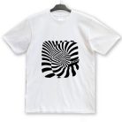 Op-art zebrás póló