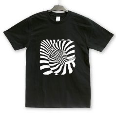 Op-art zebrás póló