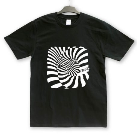 Op-art zebrás póló