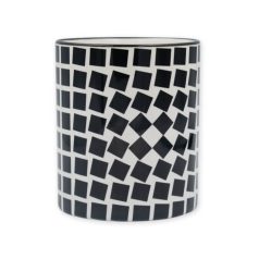 Op-art eridangd kockás bögre