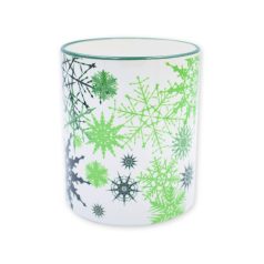 Zöld karácsonyi hópehely bögre