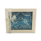 Pécsi csempe kék ornamentikás csempe ajándékszett