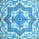 Pécsi csempe kék ornamentikás csempe ajándékszett