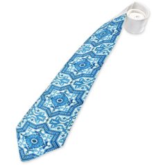 Zsolnay kék ornamentikás csempe nyakkendő
