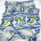 Pécsi csempe "kerti pihenő" csempe minta ajándékszett