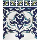 Pécsi csempe "kerti pihenő" csempe minta ajándékszett